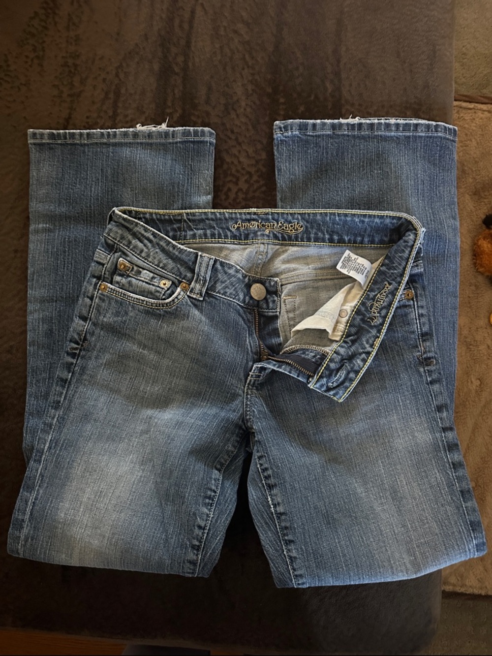 OG American Eagle Outfitters “Boyfriend 77” Women’s Faded Boot Cut Blue Jeans
